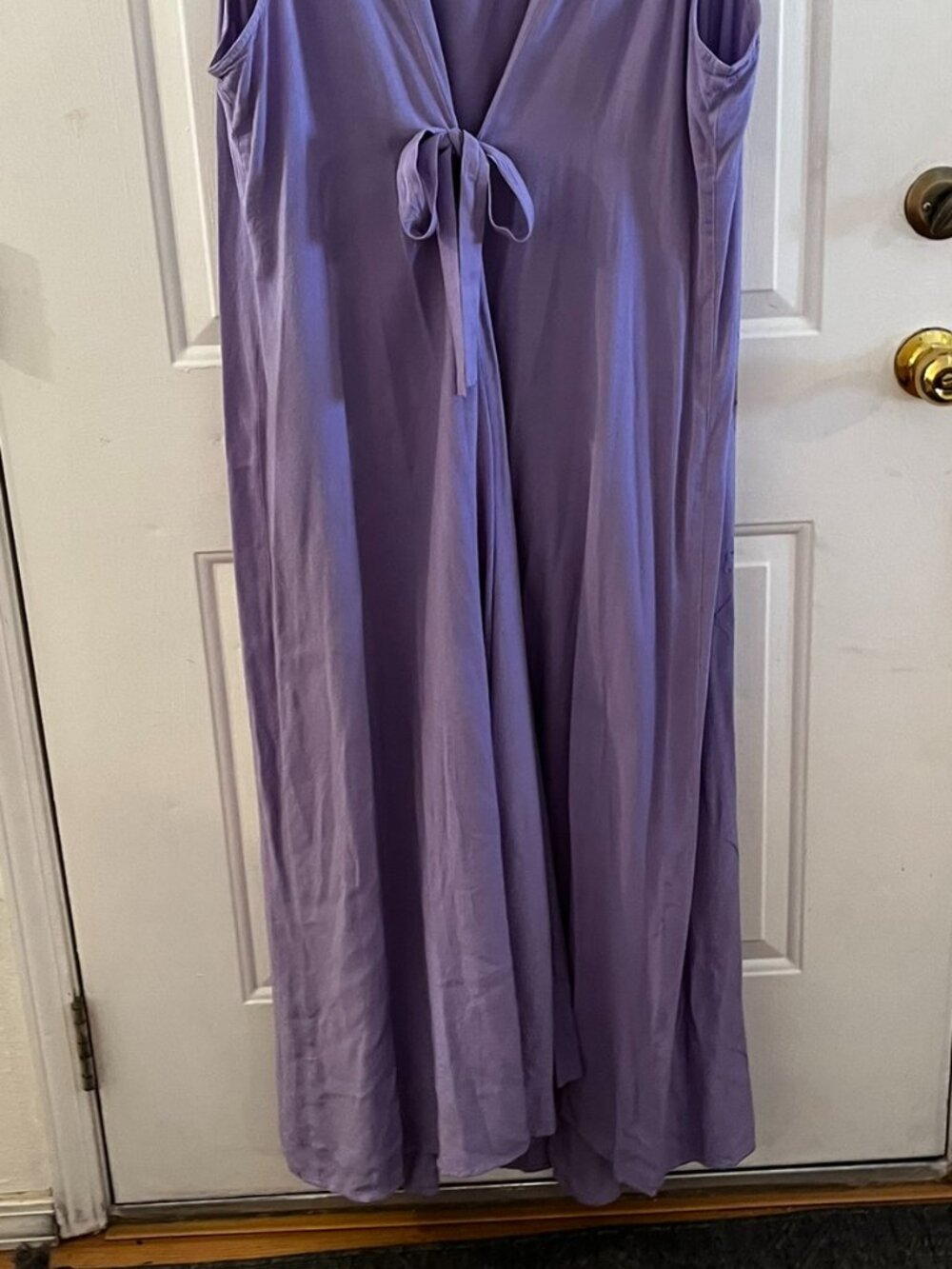 Holy Clothing Woman's Plus-Size Purple Boho Bohemian Hippie Maxi Dress Sz 5x - Picture 3 of 8